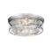 Z-Lite Clarion 4 Light Flush Mount, Polished Nickel & Inner Clear Water & Outer Clear 493F4-PN - alternate 4